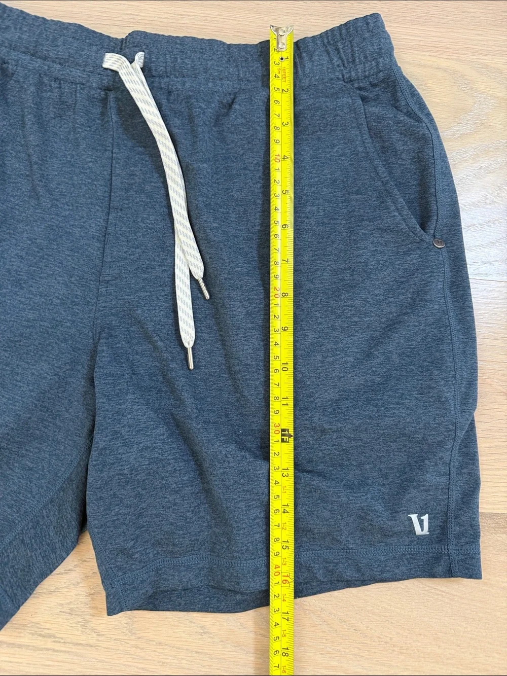Vuori Navy Athletic Drawstring Men’s Shorts